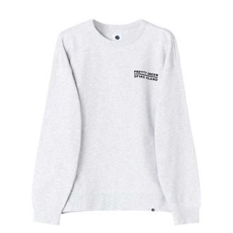 Pretty Green Heren-sweatshirt met Spike Island-opdruk (Lichtgrijs)
