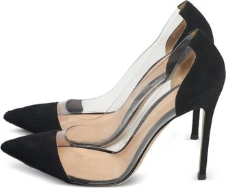Gianvito Rossi Pumps Plexi a punta - Nero