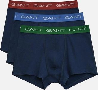 GANT Mens GANT 3-Pack Boxer Trunks, Marine - Navy - Size: 32/34/35