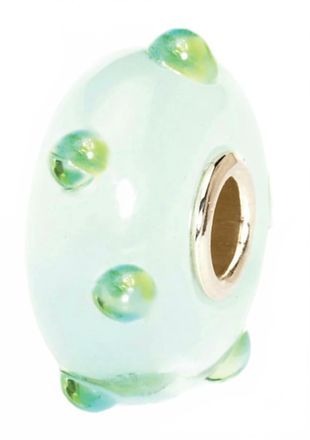 Trollbeads Womens Bud Glass Bead Charm In Ice Blue