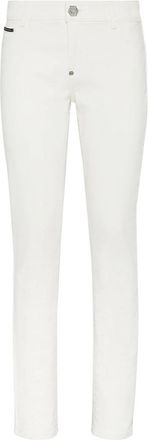 Philipp Plein Jeggings - Dames - Slim Fit Broeken - Wit - W26 - Denim - Broeken
