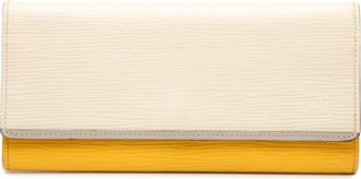 Louis Vuitton Pre-owned Womens Tricolor Epi Flore Long Wallet - Yellow Leather - One Size