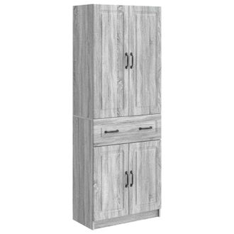 vidaXL Juego De Armarios 2 Uds. Sonoma Gris Madera De Ingenier&iacute;a Vidaxl