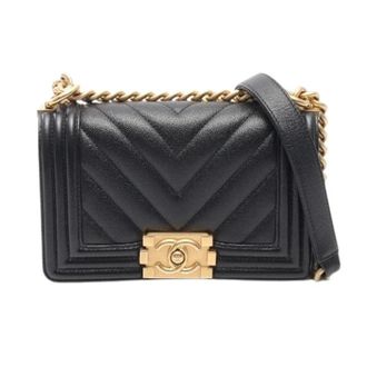Chanel Pre-owned Boy Small Shoulder Bag - Dames - Pre-owned - Zwart - Maat: ONE Size Leer