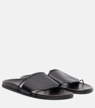 The Row Carla leather sandals