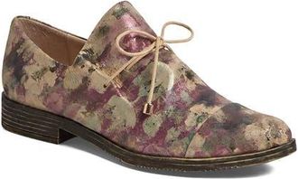 Django & Juliette Kotty Lace Flat in Burgundy Smudge Leather at Nordstrom, Size 36