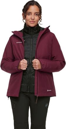 Mammut Treeline 3-In-1 Hs Hooded Jacket - Womens in Vin/black at Nordstrom, Size X-Large