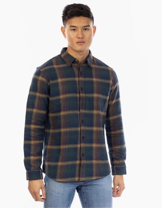 Peter Werth Mens Abbot Collared Neck Long Sleeve Shirt - Multi - Size: Regular/42