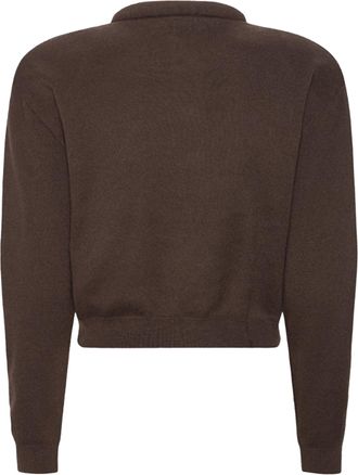 Rotate Womens Cardigan Rib-Knit Mol&eacute; Cotton (organic) Cardigans Sweater
