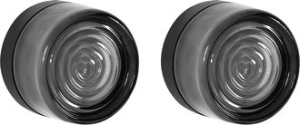 Beliani Conjunto De 2 L&aacute;mparas Para Pared De Exterior De Metal Aluminio Moderno Gris Veiga