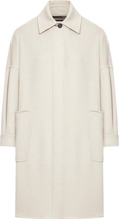 Max Mara Button Detailed Long-sleeved Coat