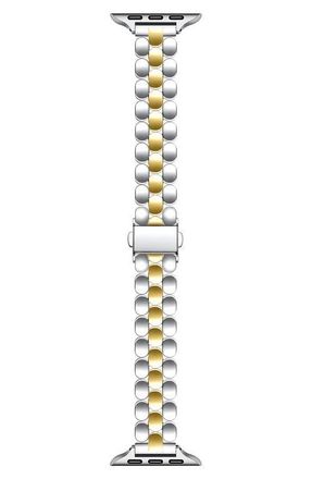 Posh Tech Emery Apple Watch Bracelet Watchband in Silver/Gold at Nordstrom