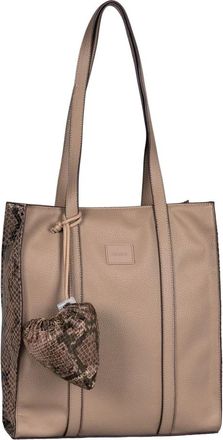 Gabor Luxe Elfie Zip Tote Bag - Dames - Tassen - Beige - Maat: ONE Size Poliester