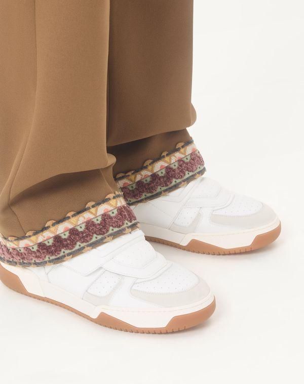 Valentino Garavani Sneaker Rockstud Untitled In Vitello Uomo NERO