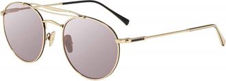 John Varvatos Unisex V547 Round Non-Polaroid Sunglasses In Gold