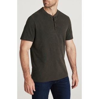 34 Heritage Slub Cotton Short Sleeve Henley in Peat at Nordstrom, Size Xx-Large