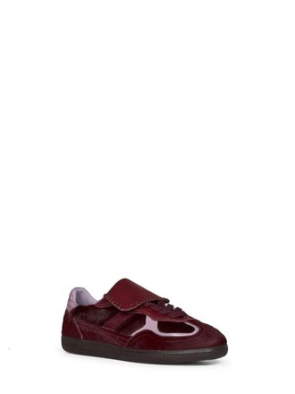 Alohas Womens Sneakers Tb.490 Club Burgundy Calf Hair Trainers