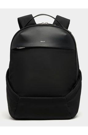 Bally Vogel Backpack in Nylon and Recycled Leather in Black+Palladio at Nordstrom