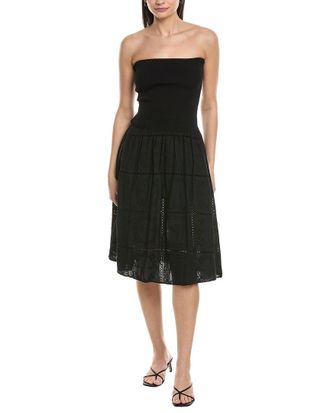WeWoreWhat Weworewhat Ribbed Broderie Mini Dress