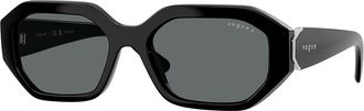 Vogue Eyewear VO5675S Polarized W44/81 Womens Sunglasses Black Size 54