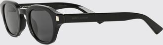 Saint Laurent Occhiali da sole cat-eye stondati in acetato nero