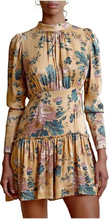 By Ti Mo Satijnen Mini Jurk - Dames - Korte kleedjes - Veelkleurig - S - Satijn - Kleedjes
