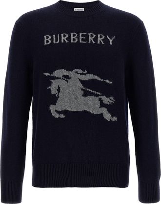 Burberry Logo Intarsia Sweater