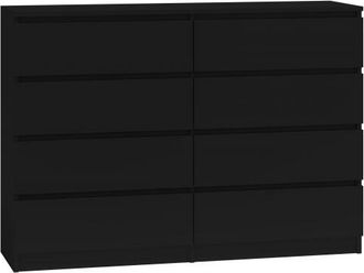 Hucoco Mil&aacute;n C&oacute;moda Contempor&aacute;nea Para Dormitorio/sal&oacute;n/oficina 40x138x97 8 Cajones Deslizantes Unidad De Almacenamiento Armario