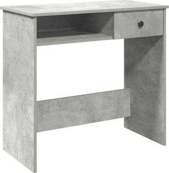 vidaXL Desk Concrete Grey 80x40x75 cm Engineered Wood vidaXL