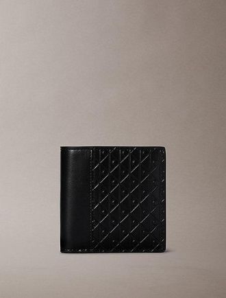 Calvin Klein Cartera De Plegado Triple Con Logo Con Emblema Con Monedero