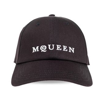 Alexander McQueen Pet - Heren - Petten - Zwart - M - Katoen - Accessoires