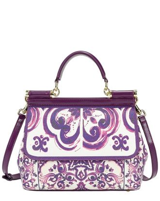 Tiffany & Fred Saffiano Painted Leather Top-Handle Satchel