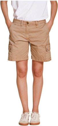 Mason's Chile Cargo Bermuda - Dames - Korte Broeken - Beige - XS - Katoen - Korte Broeken