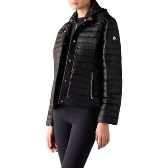 Moose Knuckles Cloud Walker 800 Fill Power Down Jacket in Black/Black at Nordstrom, Size X-Small