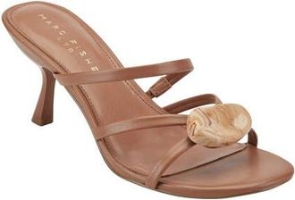 Marc Fisher Natesa Strappy Kitten Heel Sandal in Medium Brown at Nordstrom, Size 5.5