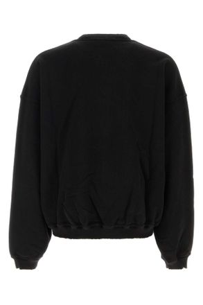Represent Mens Black Cotton Sweatshirt Jetblack Exterior: Felpe