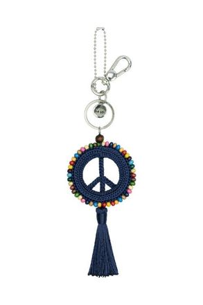 The Sak Yarnicharmz Crochet Peace Dangle in Denim at Nordstrom
