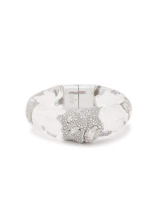 Alexis Bittar Alexis Bittar Silverlake Lucite Pav&eacute; Rhodium-plated Bracelet - Silver - One Size