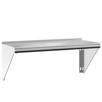 vidaXL Vidaxl - Estante De Pared De Acero Inoxidable Plateado 75x30x31 Cm