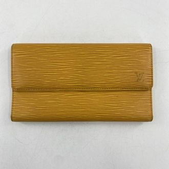 Louis Vuitton Epi Yellow Epi Leather Long Wallet (Bi-Fold) (Pre-Owned)