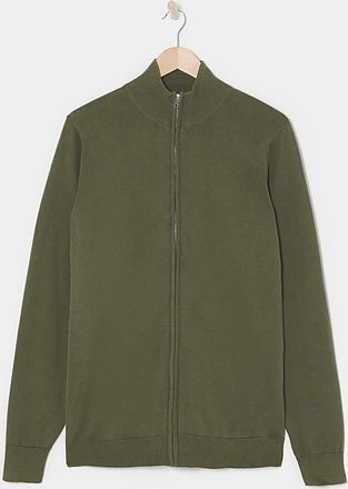 Jacamo Zip Through Funnel Neck Cardigan