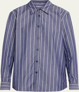 Nili Lotan Raphael Classic Striped Button-Down Shirt
