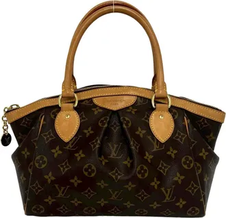 Louis Vuitton Brown Leather Pvc Boston Bag Handbag Tote Bag (Pre-Owned)
