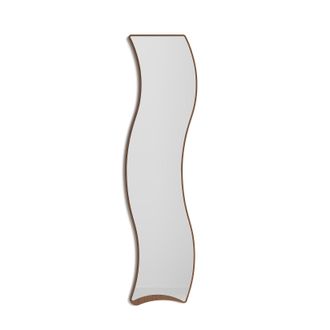 HERDASA Herdasa Espejo De Pared Curvas, 170x45, Colecci&oacute;n Looker, En Mdf Chapado En Haya Y Lacado. Wengue