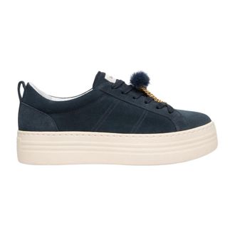 Nero Giardini Sneaker Platform in camoscio - - Shoes - Donna - Blu - 39 EU
