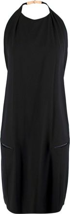 Celine Black Halterneck Open-back Dress Size XS