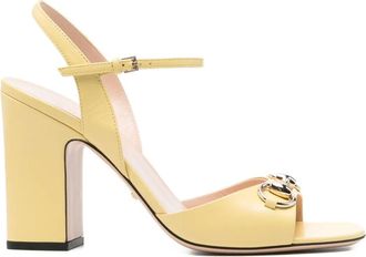 Gucci Horsebit sandalen - Geel