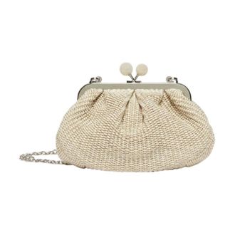 Max Mara Clutches, female, Beige, Size: ONE SIZE Pasticcino Bag Small