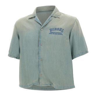 Diesel Denim Shirts, male, Blue, Size: S D-Banni-S Shirt