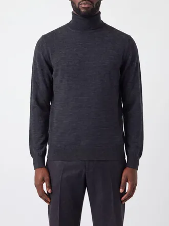 KANGRA Dolcevita in lana merino extrafine con bordi a costine